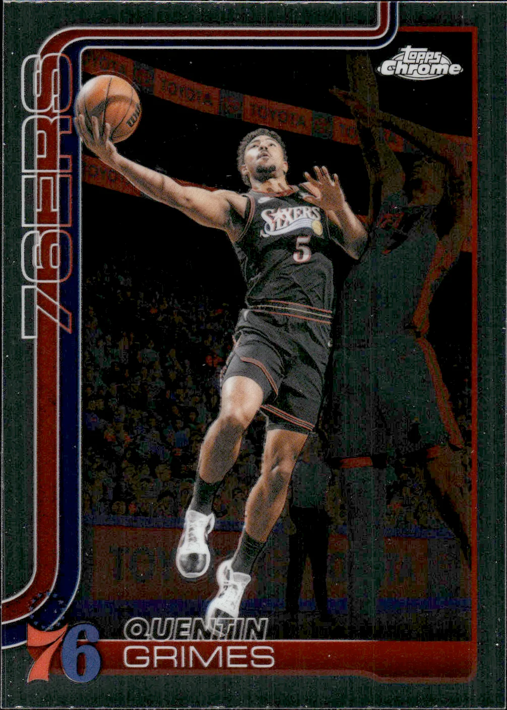 Quentin Grimes #137 2025 Topps Chrome Update Basketball basketball card - Front