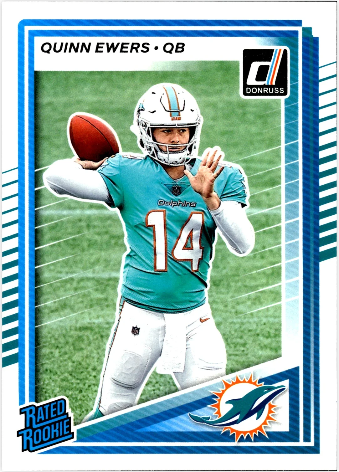 Quinn Ewers 2025 Donruss #342 football rookie card - Front