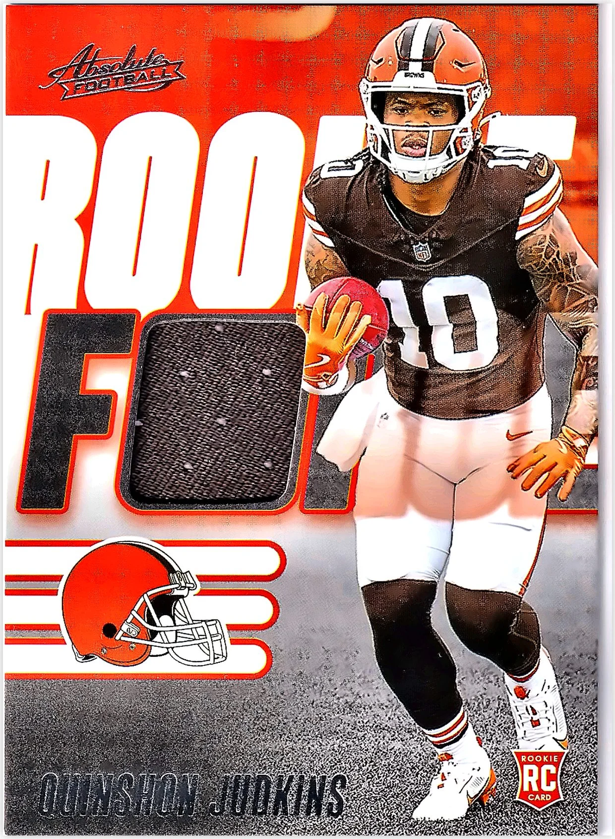 Quinshon Judkins 2025 Panini Absolute #RF-QJS Rookie Force football card - Front