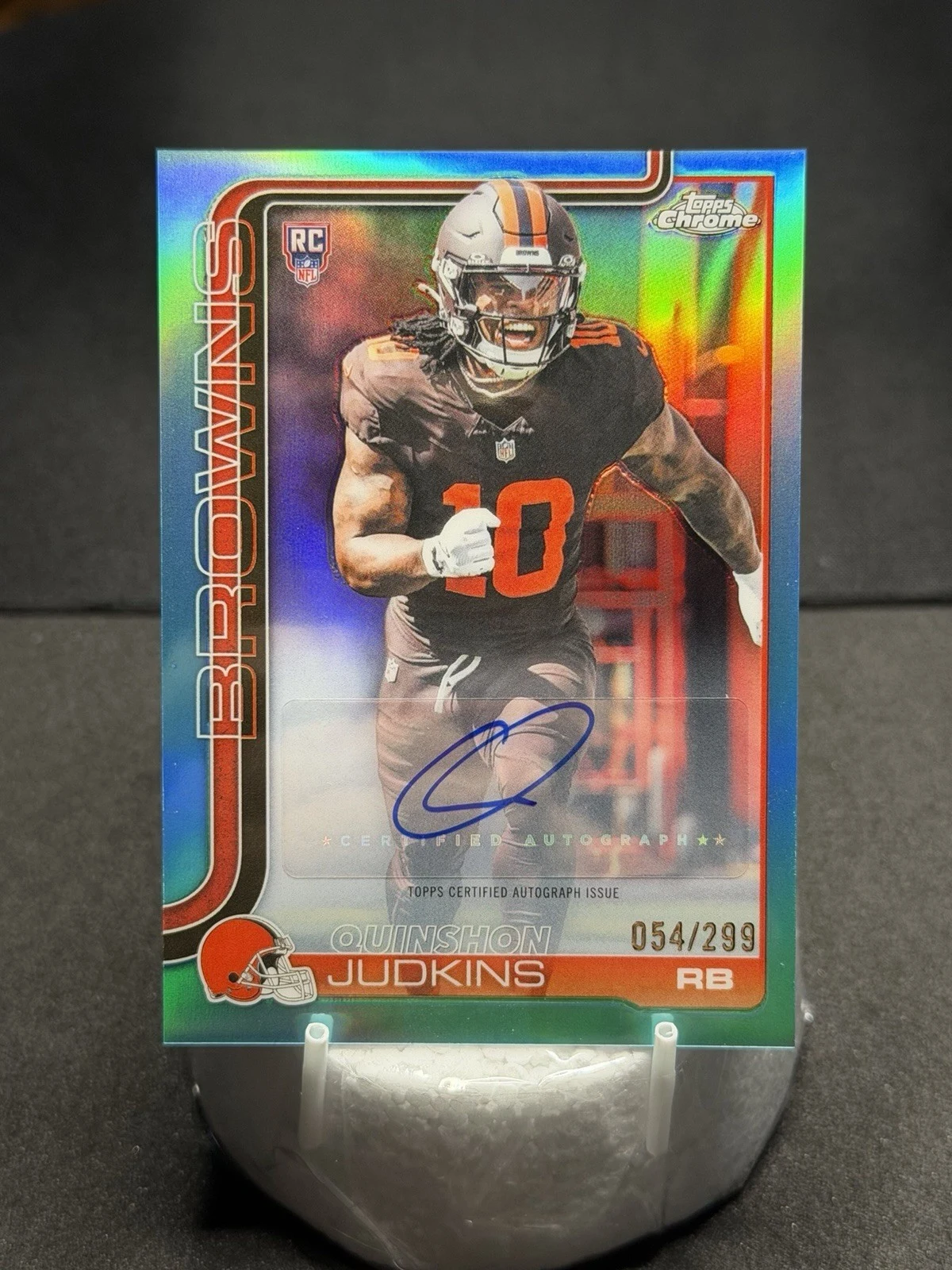 Quinshon Judkins 2025 Topps Chrome Football card