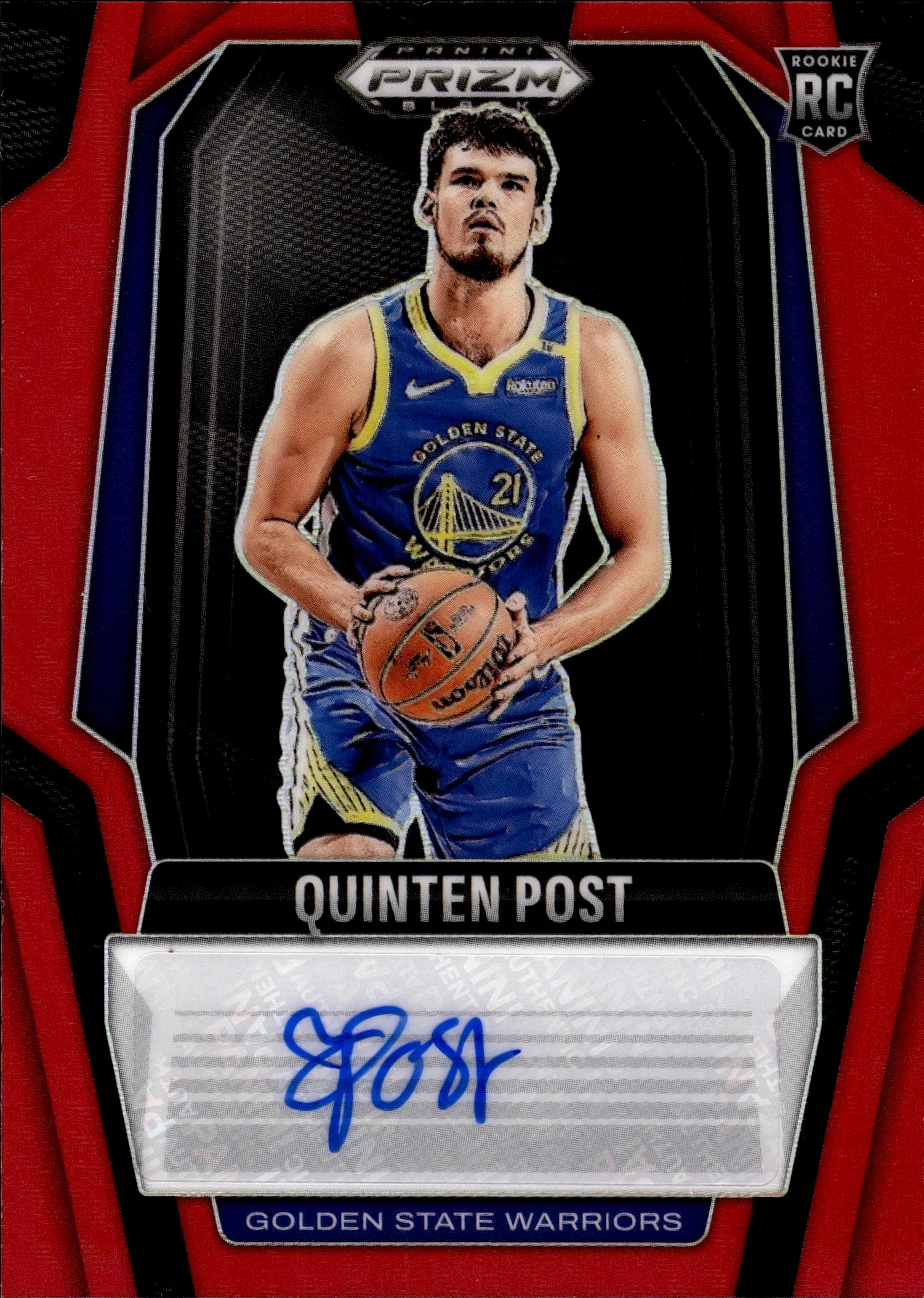 Quinten Post 2024-25 Panini Prizm Black #195 basketball card - Front