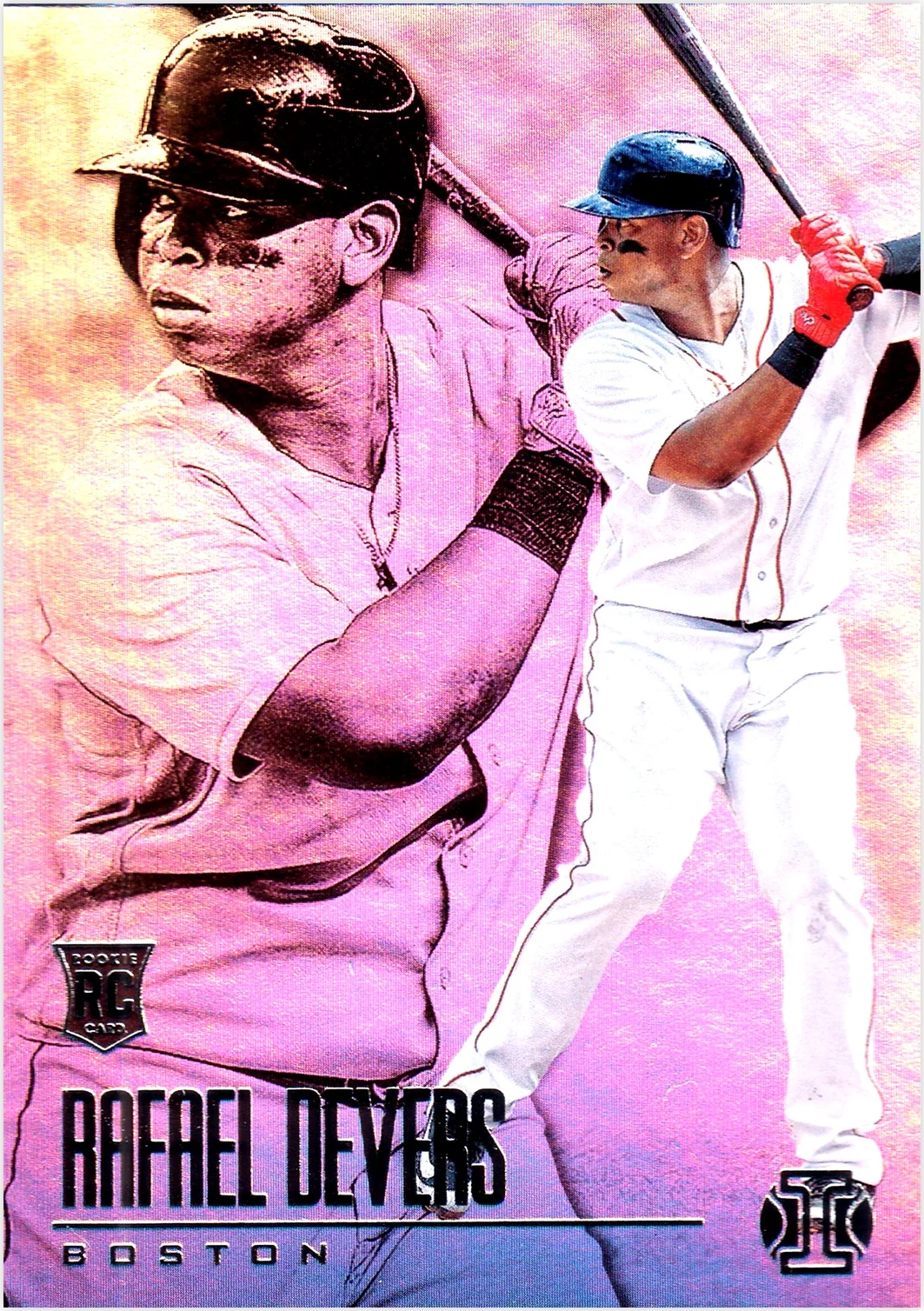 Rafael Devers 2018 Panini Chronicles #11 Illusions baseball card - Front