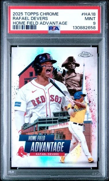 Rafael Devers #HA-18 2025 Topps Chrome Baseball Home Field Advantage front