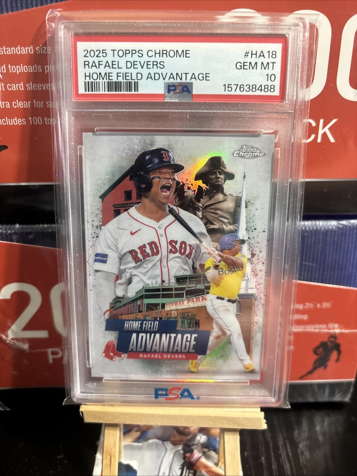 Rafael Devers #HA-18 2025 Topps Chrome Baseball Home Field Advantage front