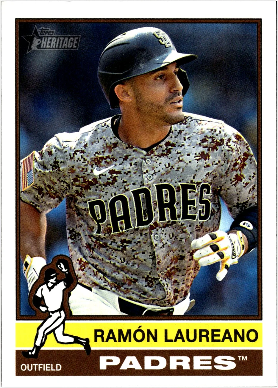 Ramón Laureano 2025 Topps Heritage #515 Dark Blue Border baseball card - Front