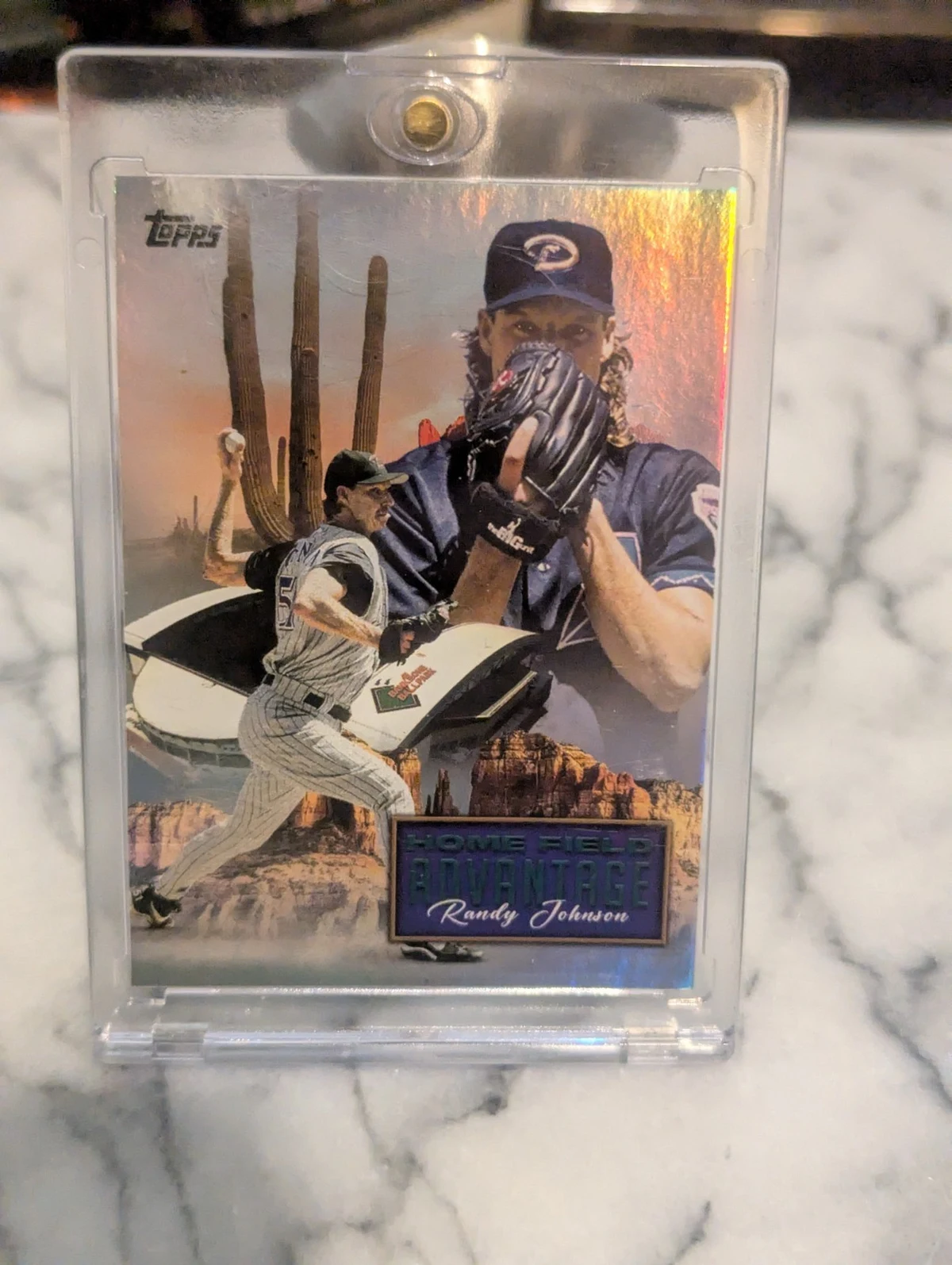 Randy Johnson #LHA-3 2024 Topps Baseball Legendary Home Field Advantage front