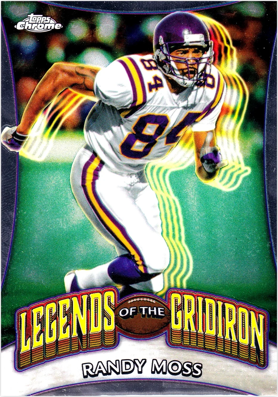 Randy Moss 2024 Topps Chrome #LOG-13 Legends of the Gridiron Refractor football card - Front
