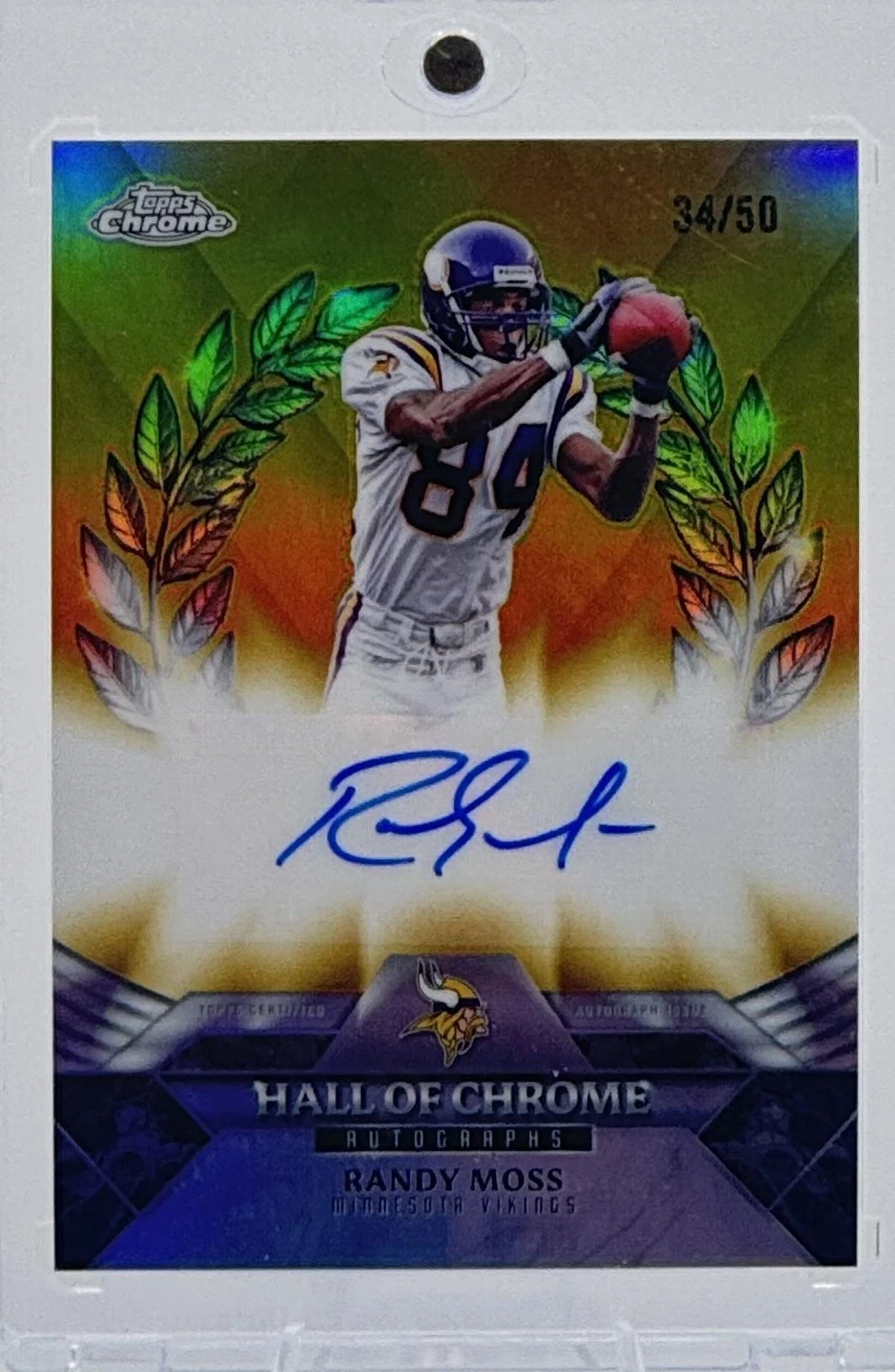 Randy Moss 2025 Topps Chrome Football card