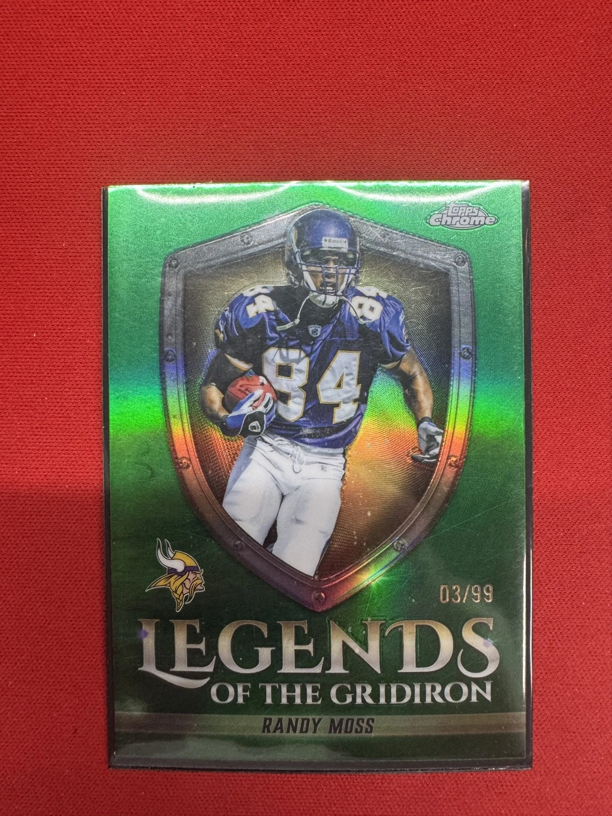 Randy Moss 2025 Topps Chrome Football card