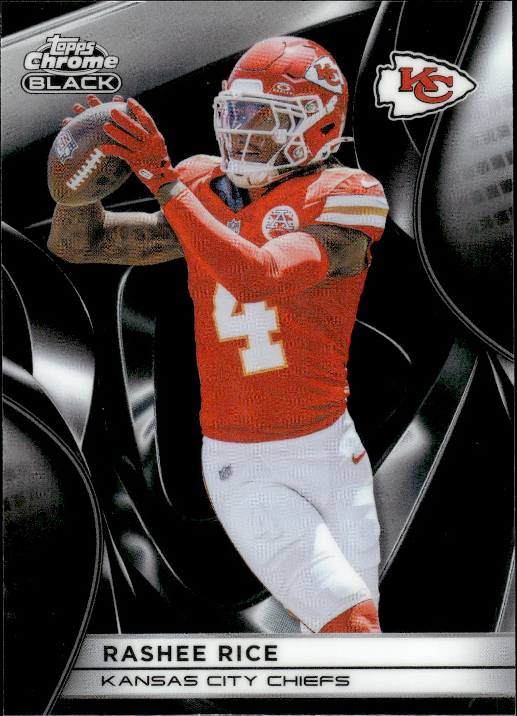 Rashee Rice #50 2025 Topps Chrome Black Football football card - Front
