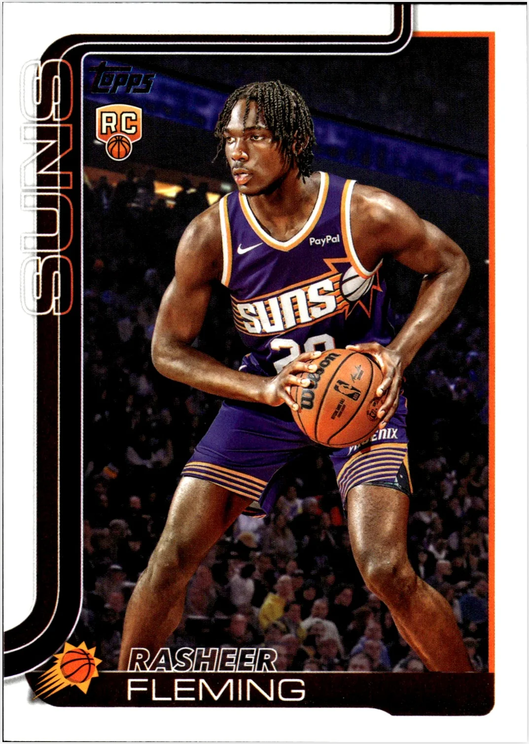 Rasheer Fleming 2025-26 Topps #231 basketball rookie card - Front