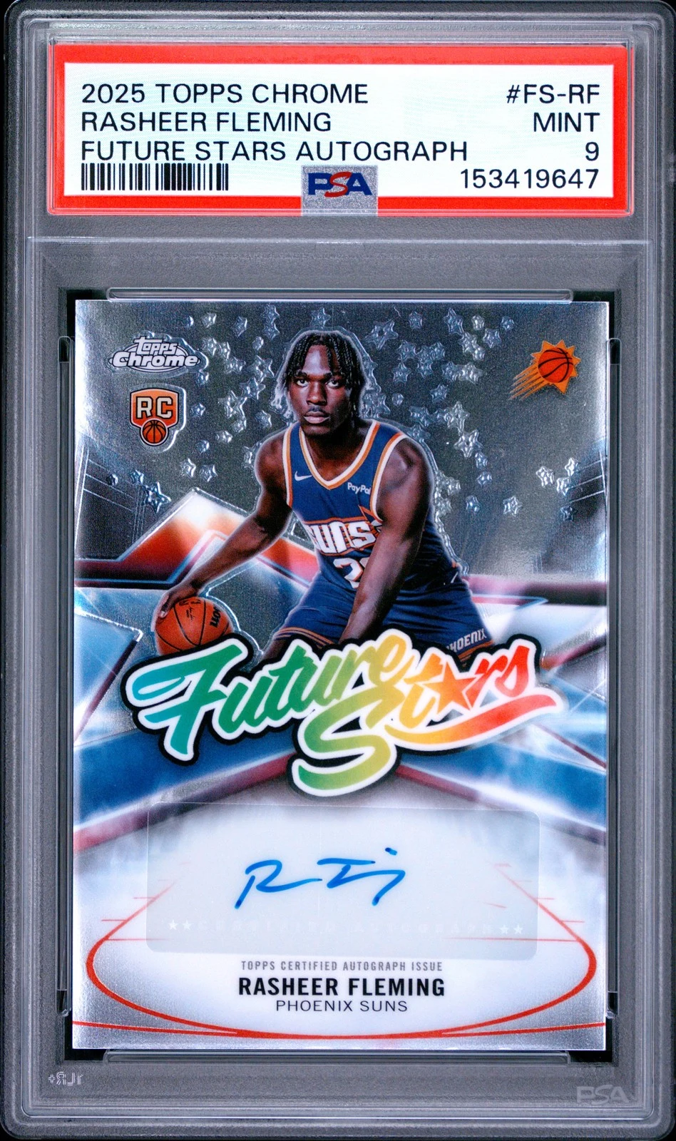 Rasheer Fleming 2025 Topps Chrome Basketball card