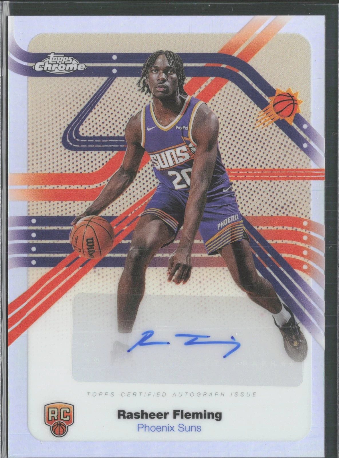 Rasheer Fleming 2025 Topps Chrome Basketball card