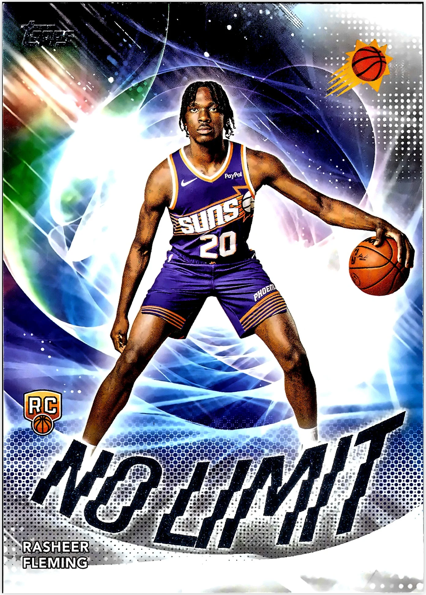 Rasheer Fleming Rookie Card 2025-26 Topps #NL-31 No Limit basketball rookie card - Front