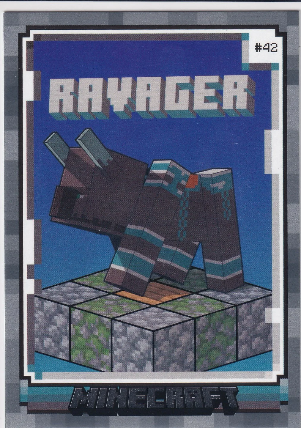 Raveger 2024 Minecraft #42 Character trading card - Front