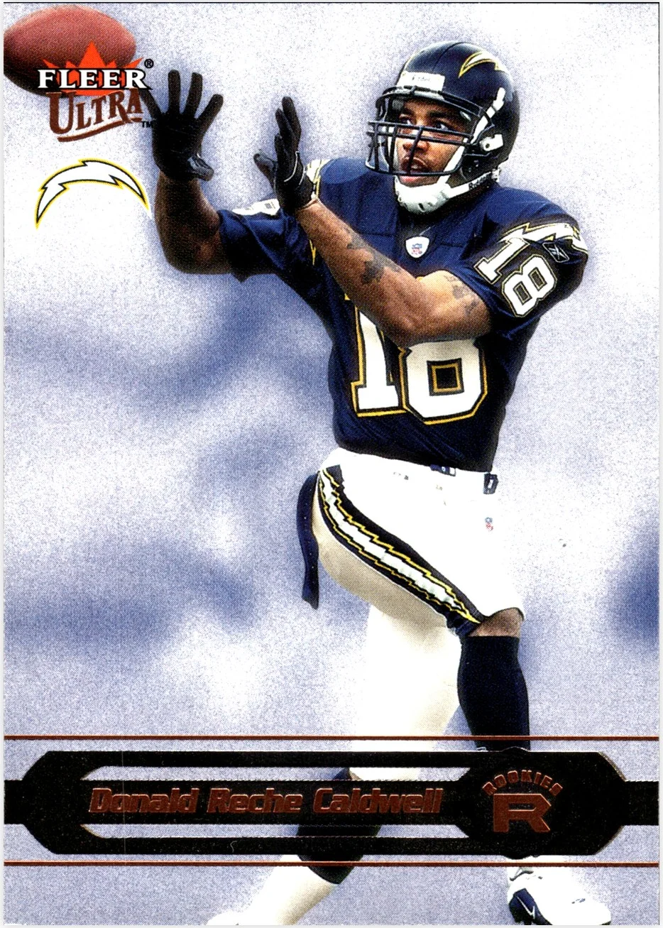 Reche Caldwell Rookie Card 2002 Ultra #239 football rookie card - Front