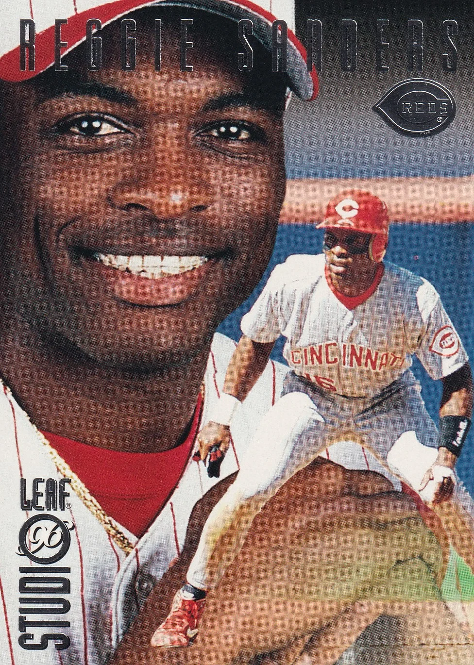 Reggie Sanders 1996 Studio #48 baseball card - Front