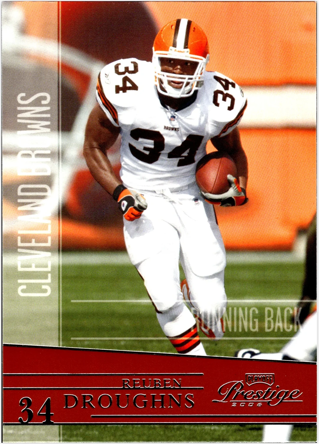 Reuben Droughns 2006 Playoff Prestige #38 football card - Front