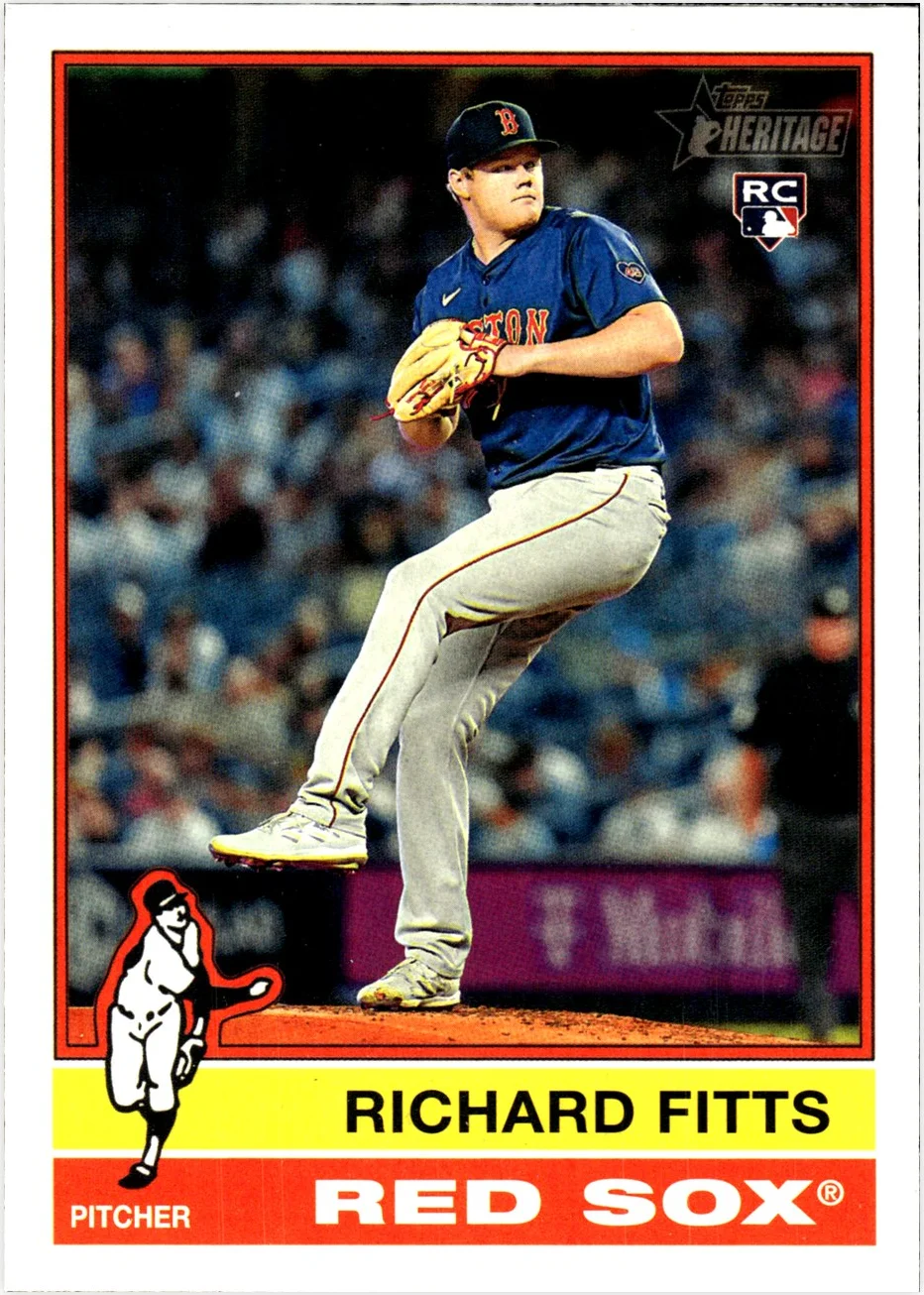 Richard Fitts 2025 Topps Heritage #471 baseball rookie card - Front
