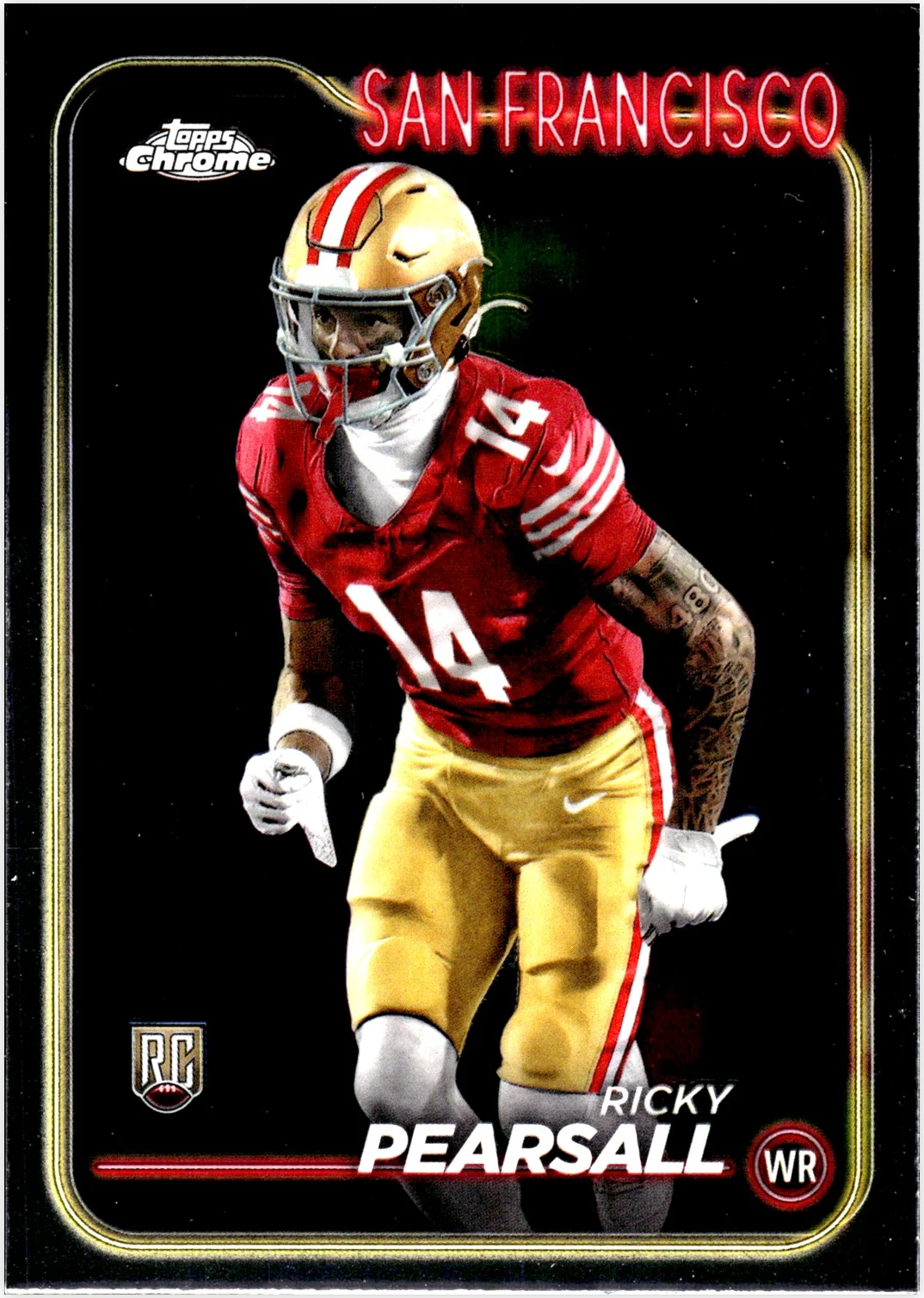 Ricky Pearsall 2024 Topps Chrome #243 football rookie card - Front