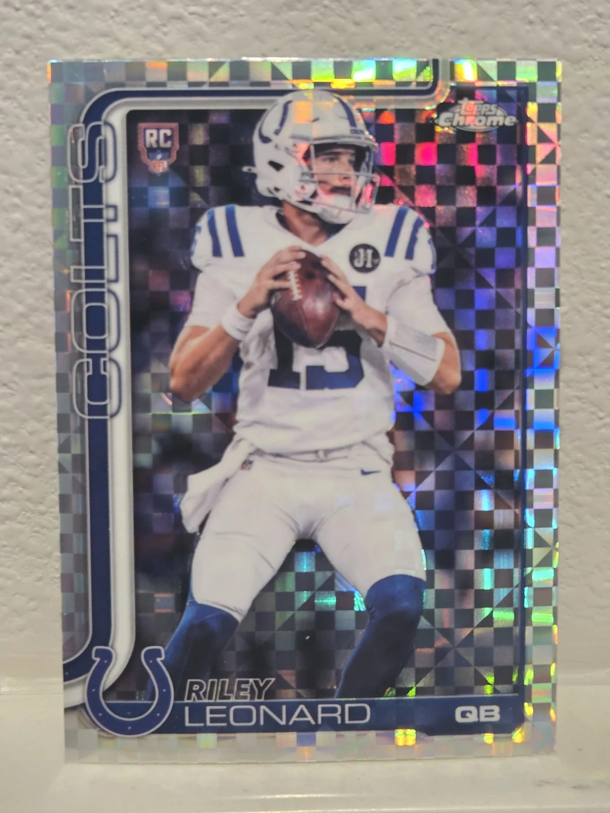 Riley Leonard 2025 Topps Chrome Football card