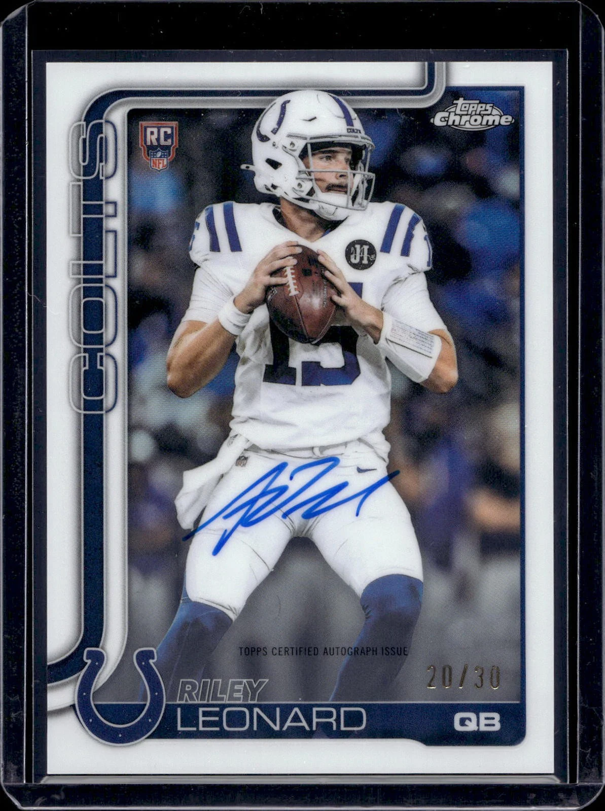 Riley Leonard 2025 Topps Chrome Football card