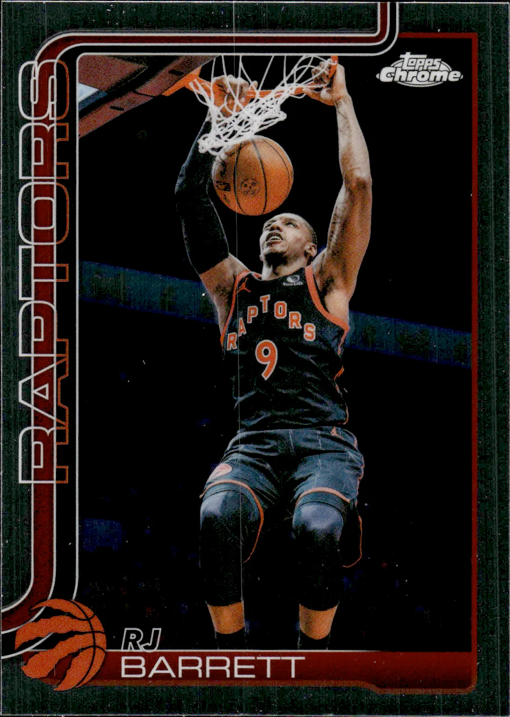 RJ Barrett #73 2025 Topps Chrome Update Basketball basketball card - Front