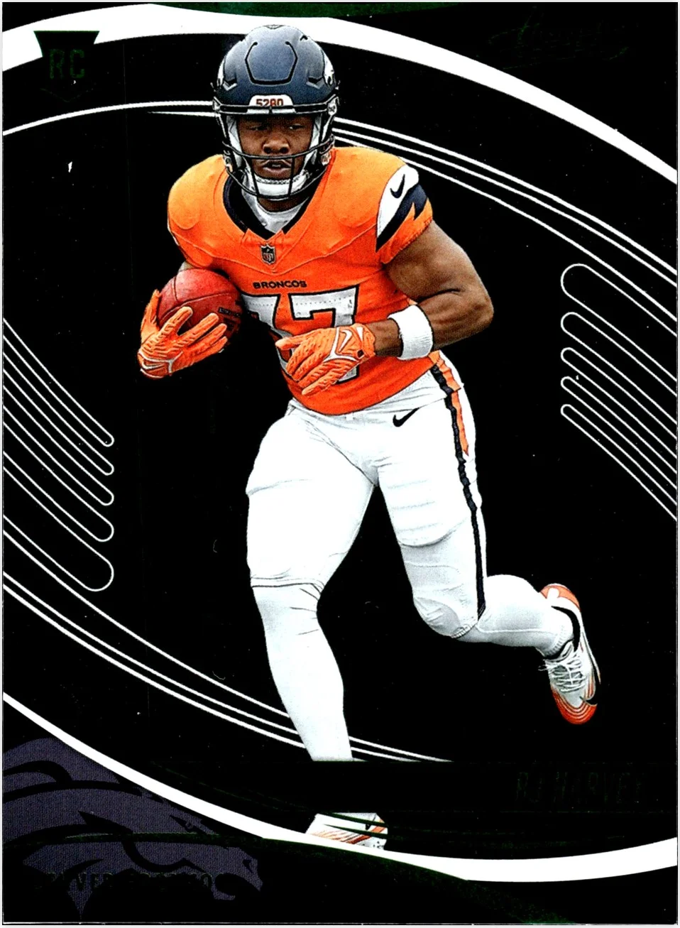 RJ Harvey Rookie Card 2025 Panini Absolute #173 Retail football rookie card - Front