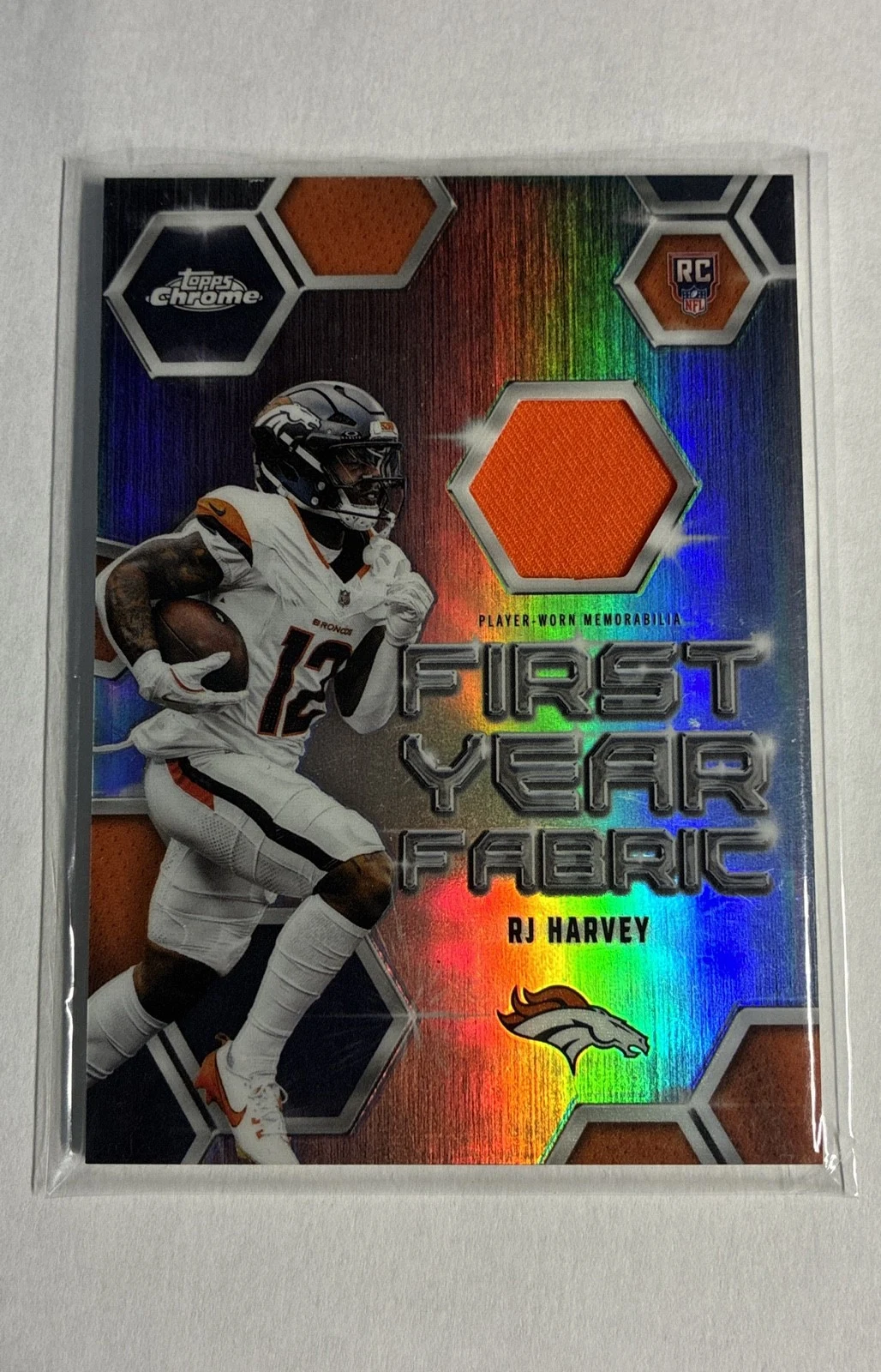 RJ Harvey 2025 Topps Chrome Football card