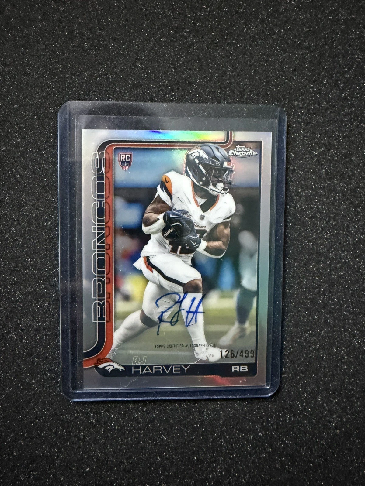 RJ Harvey 2025 Topps Chrome Football card