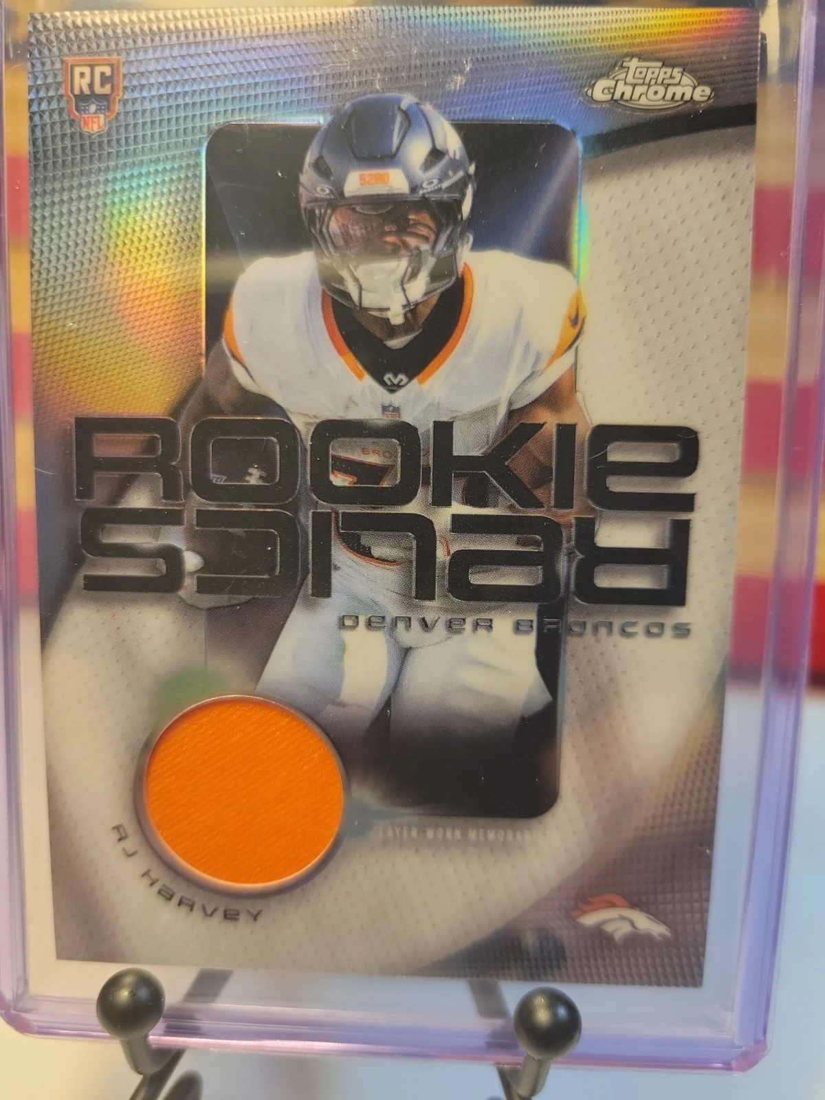 RJ Harvey 2025 Topps Chrome Football card