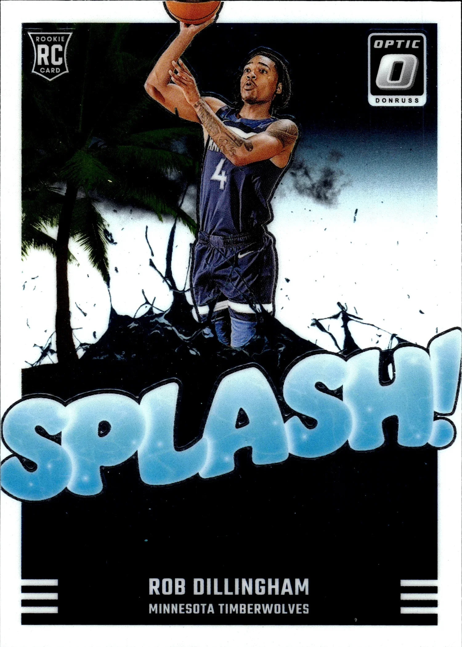 Rob Dillingham 2024-25 Donruss Optic #8 Splash! basketball card - Front