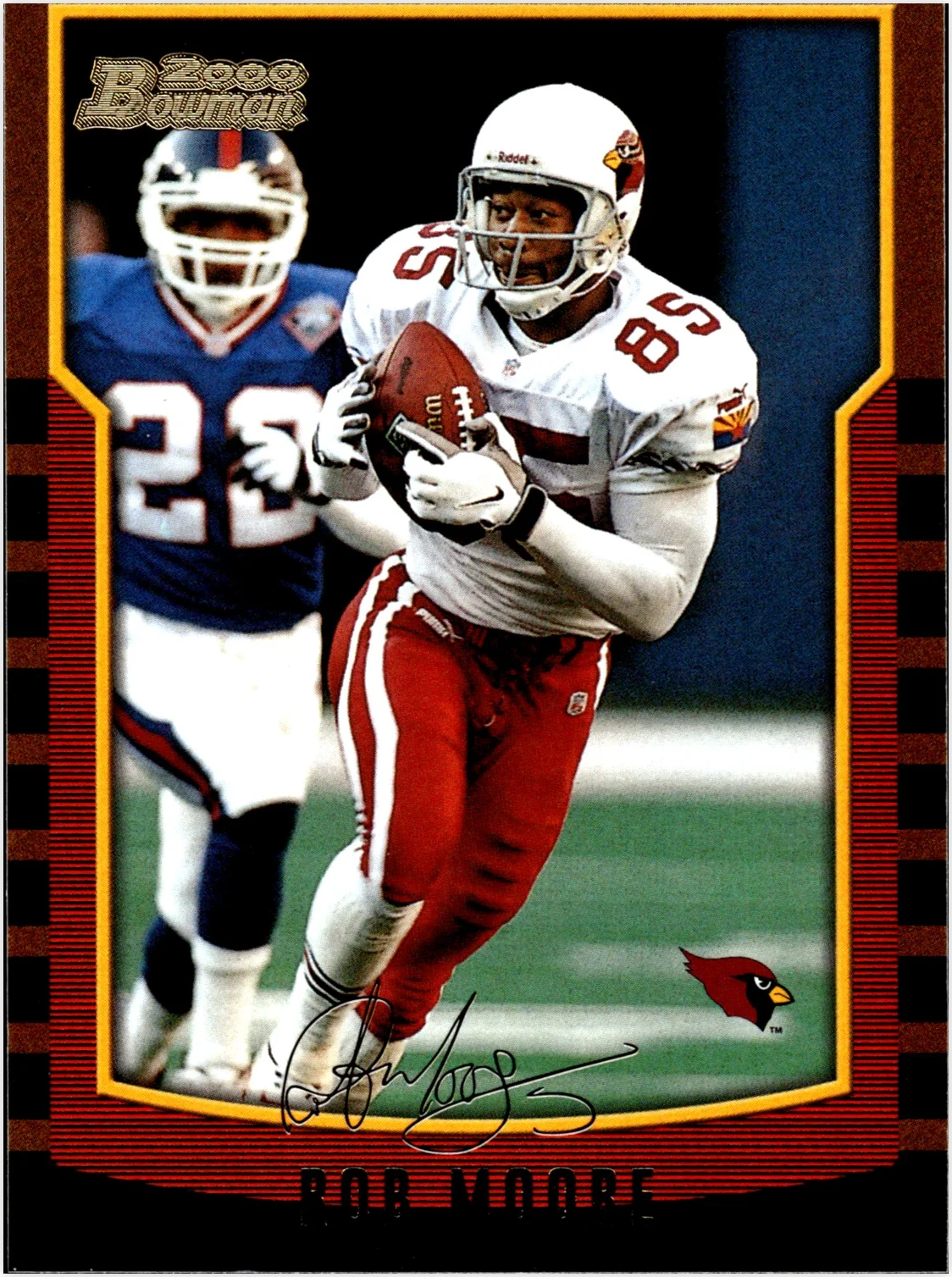 Rob Moore 2000 Bowman #105 football card - Front