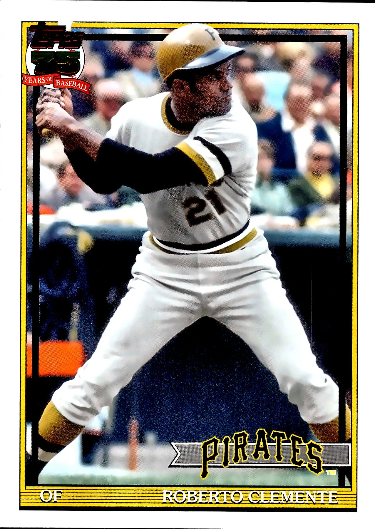 Roberto Clemente 2026 Topps #T91-99 1991 Topps Baseball 35th Anniversary (Series One) baseball card - Front