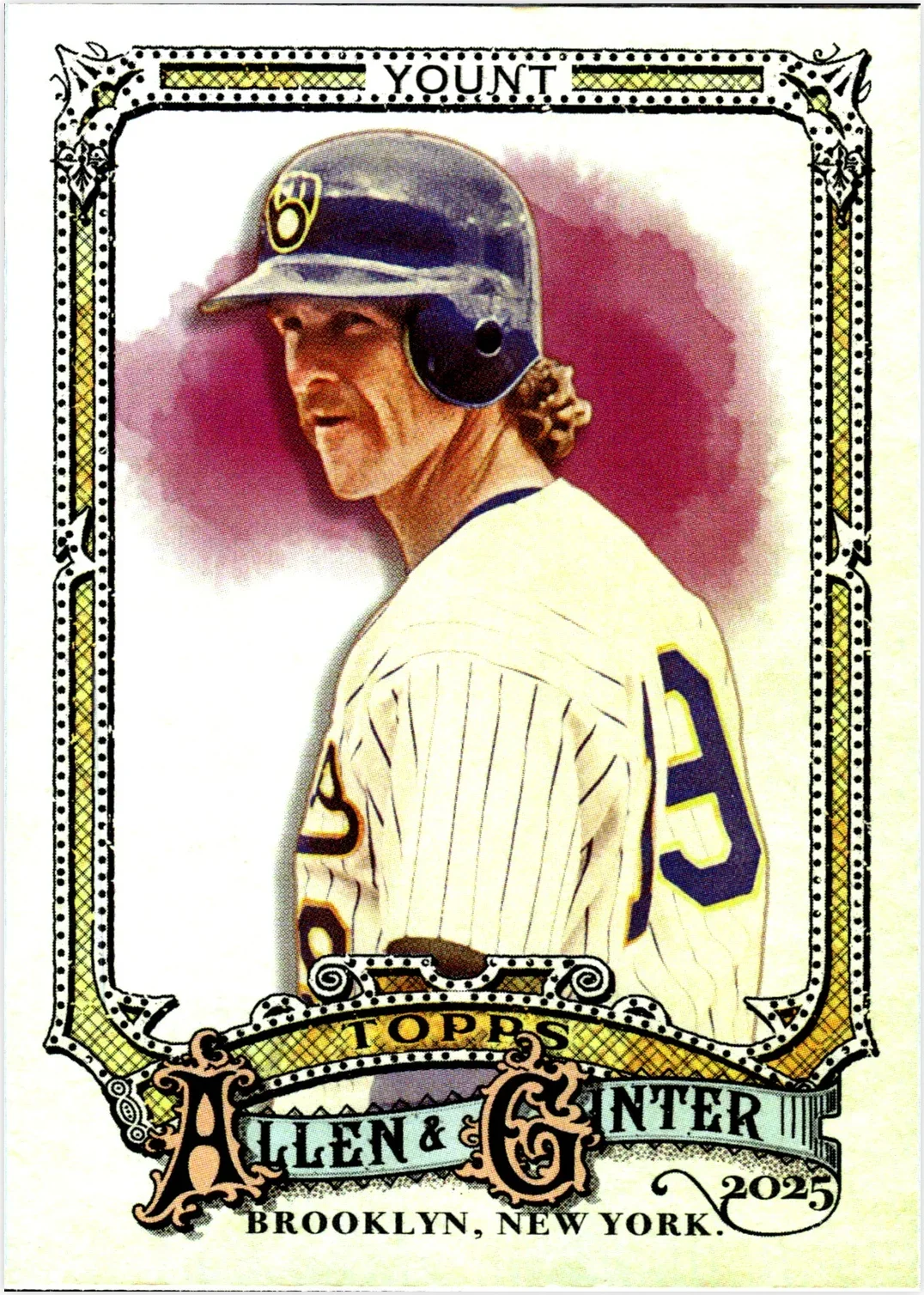 Robin Yount 2025 Topps Allen & Ginter #321 Silver Portrait baseball card - Front