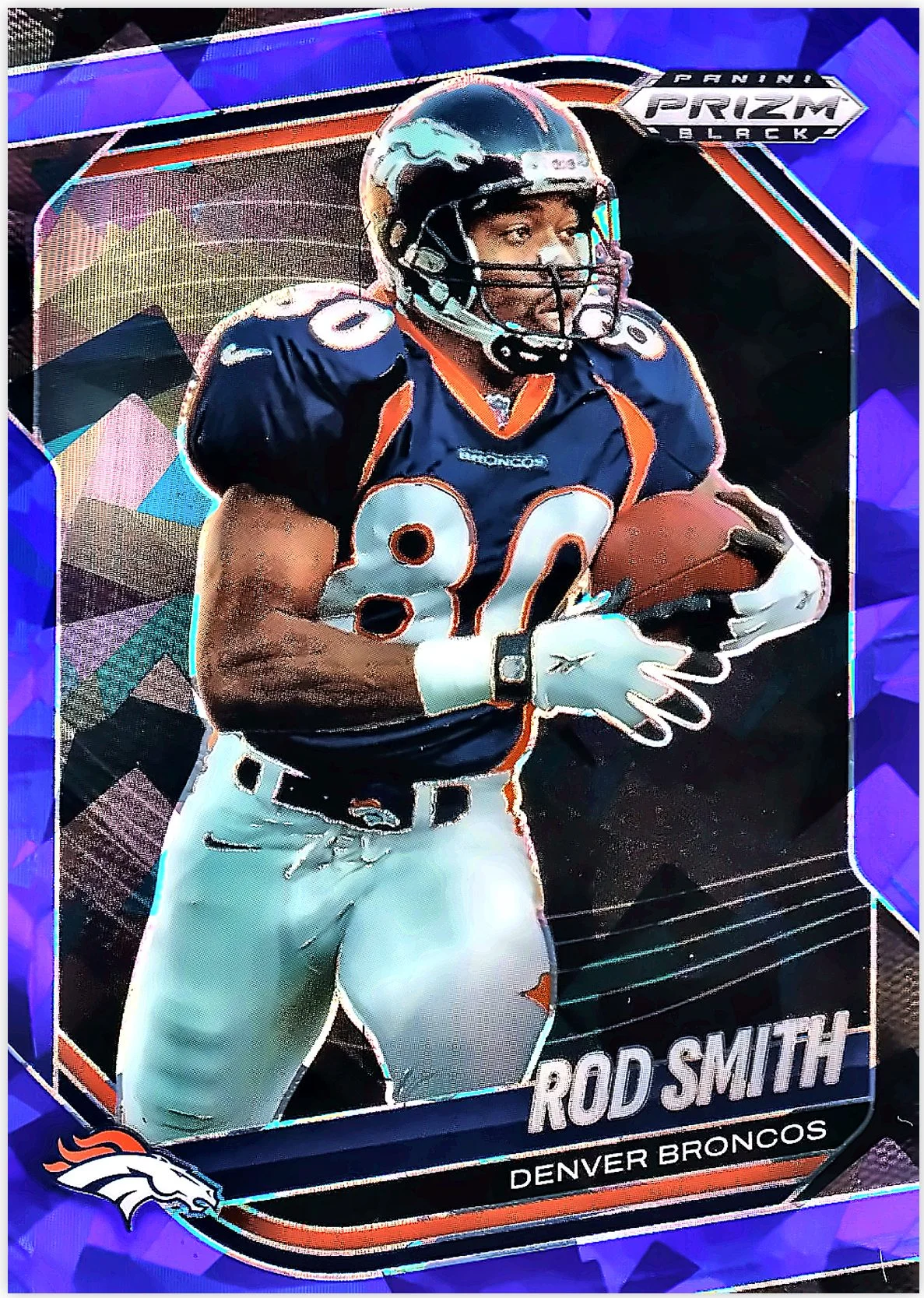 Rod Smith 2025 Panini Prizm Black #53 Prizms Blue Ice football card - Front