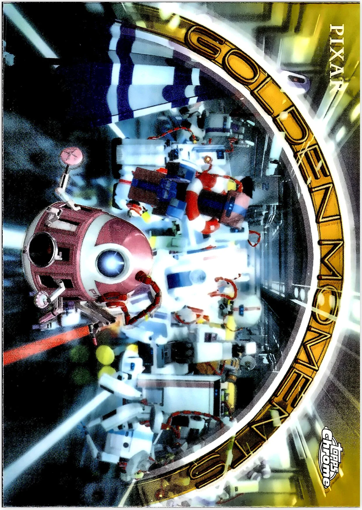 Rogue Robots - WALL-E 2025 Topps Pixar Gold #GM-15 Golden Moments trading card - Front