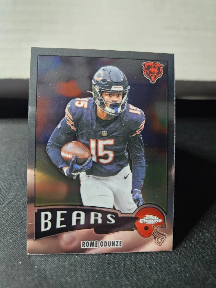 Rome Odunze 2025 Topps Chrome Football card