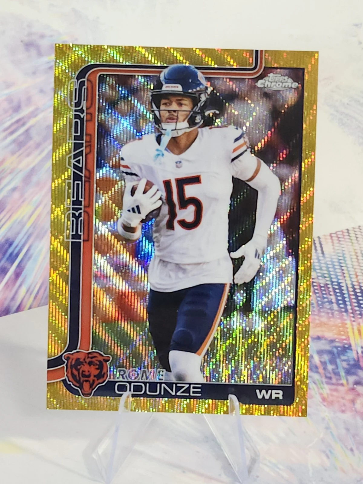 Rome Odunze 2025 Topps Chrome Football card