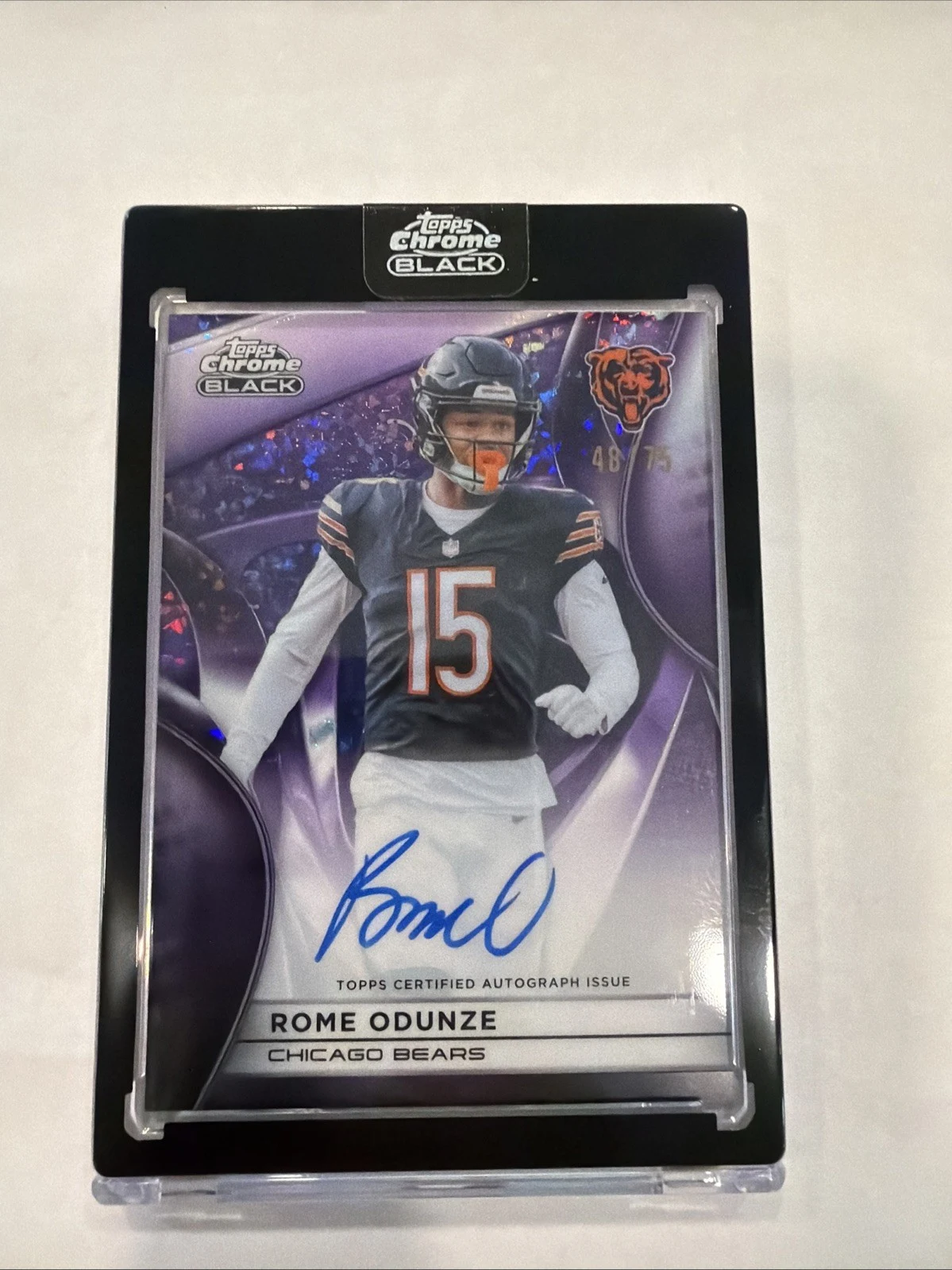 Rome Odunze 2025 Topps Chrome Football card