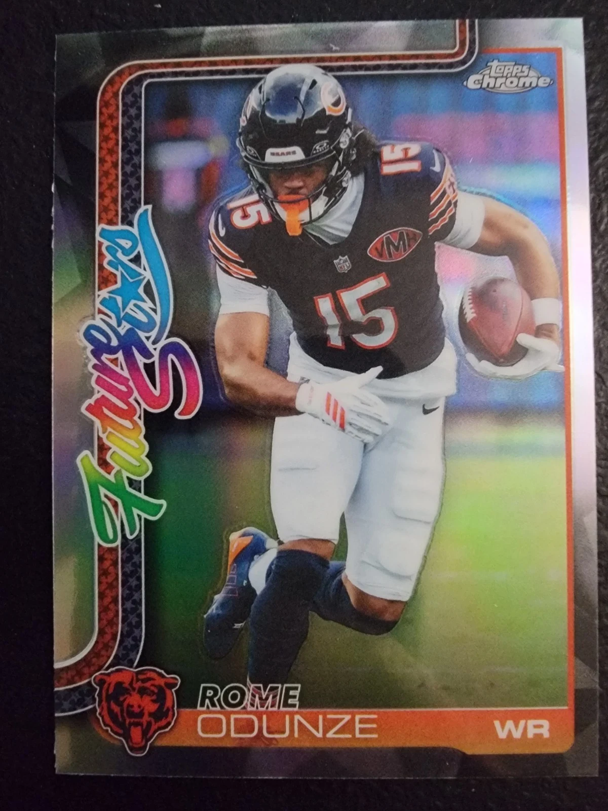 Rome Odunze 2025 Topps Chrome Football card