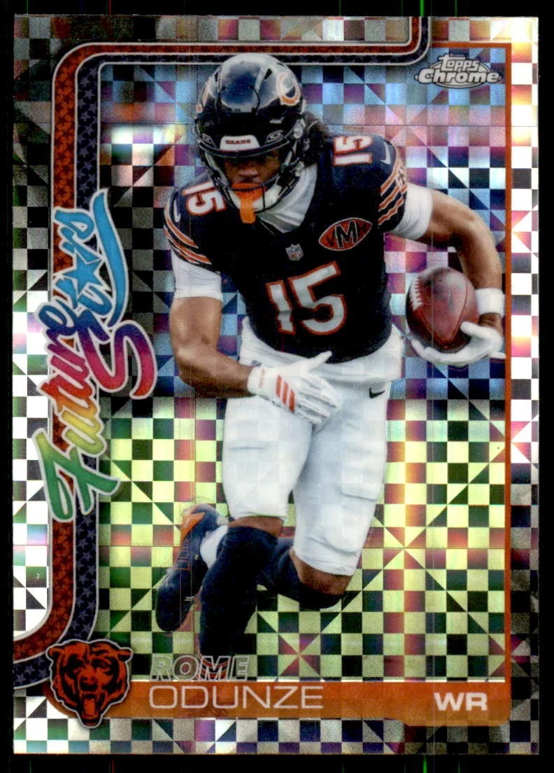 Rome Odunze 2025 Topps Chrome Football card