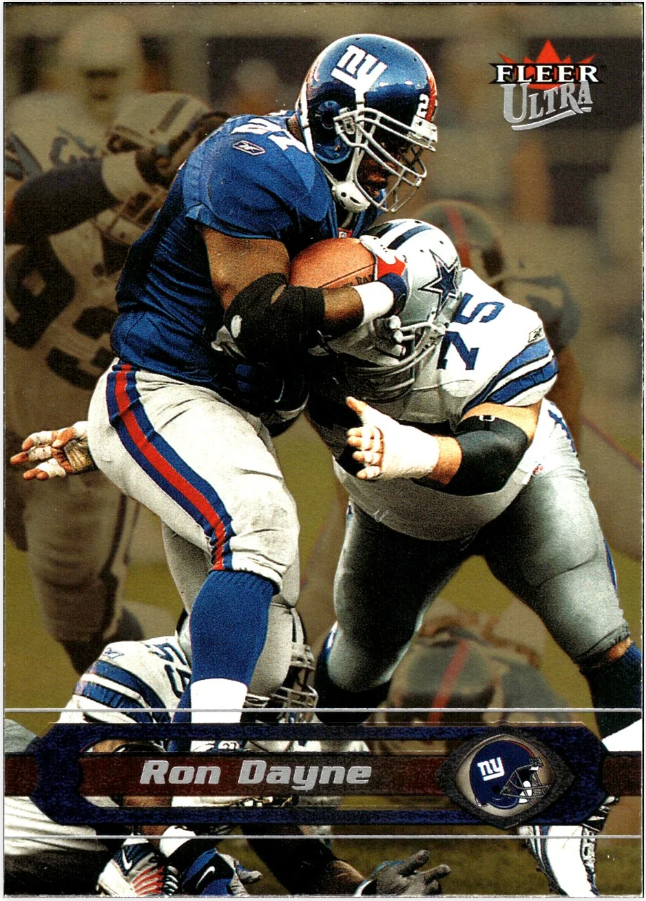 Ron Dayne 2002 Ultra #48 Gold Medallion football card - Front