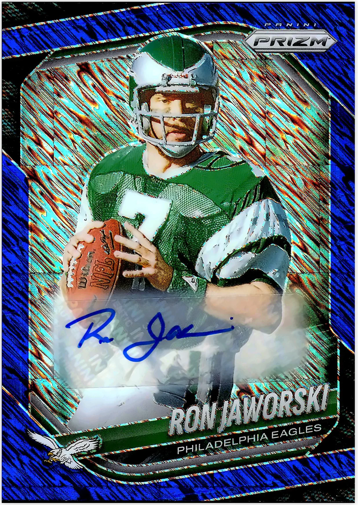 Ron Jaworski 2025 Panini Prizm #207 Navy Camo football card - Front