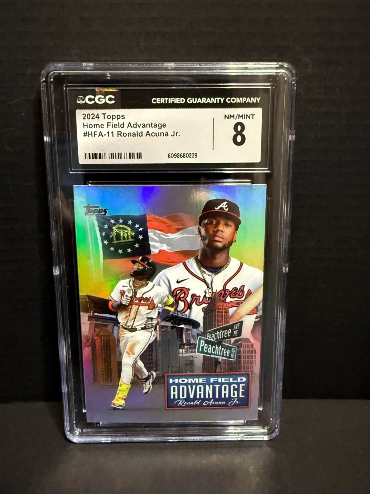 Ronald Acuña Jr. #HFA-11 2024 Topps Baseball Home Field Advantage front