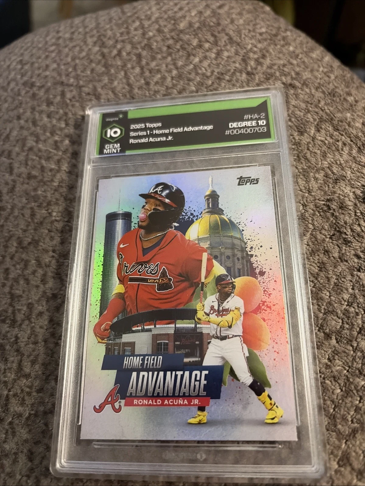 Ronald Acuña Jr. #HA-2 2025 Topps Baseball Home Field Advantage front