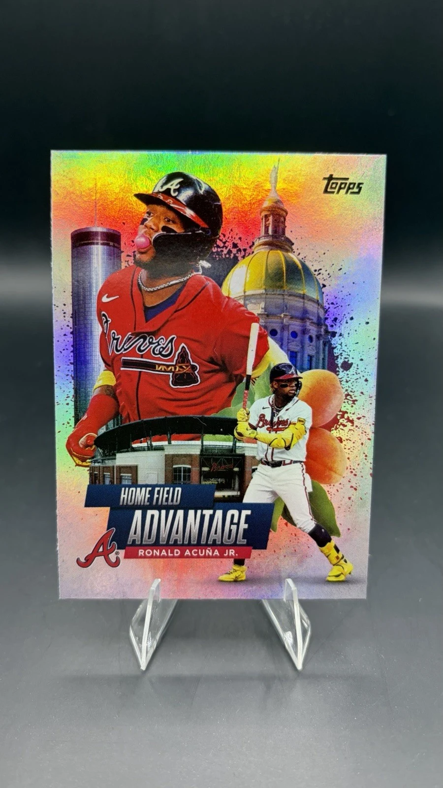 Ronald Acuña Jr. #HA-2 2025 Topps Series 1 Baseball - Celebration Series Home Field Advantage front