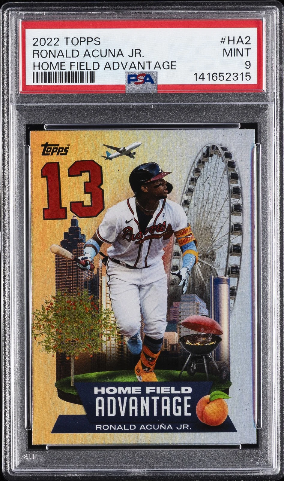 Ronald Acuna Jr. #HA-2 2022 Topps Baseball Home Field Advantage front