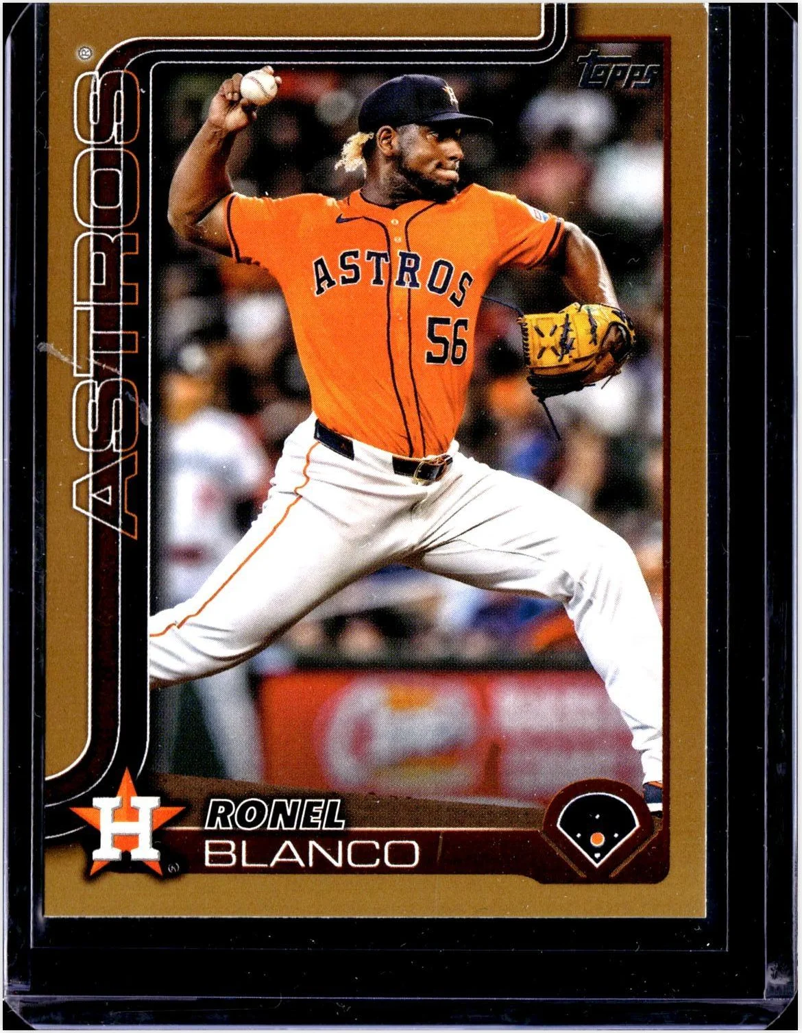 Ronel Blanco 2025 Topps #341 Gold baseball card - Front