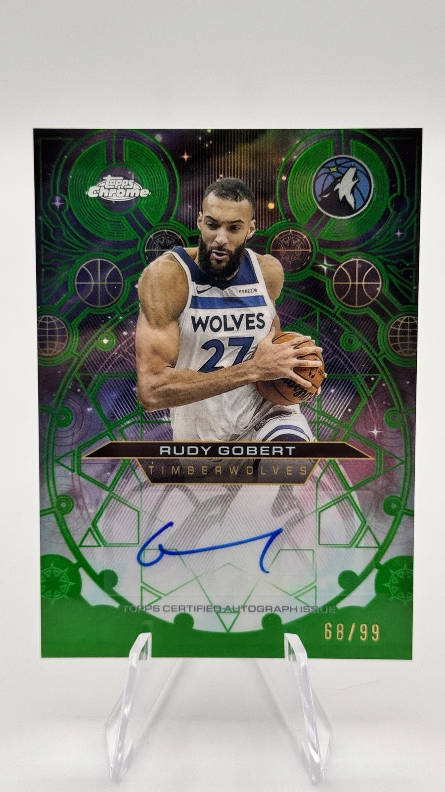 Rudy Gobert 2025-26 Topps Chrome card